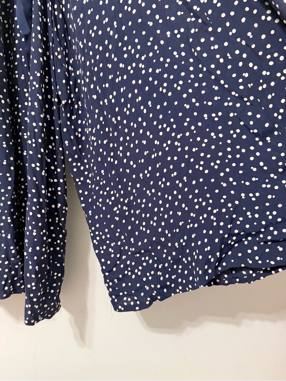 Anthropologie HD in Paris Tallulah Polka Dot Navy Wide Leg Jumpsuit - Picture 7 of 9